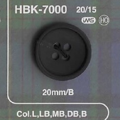 HBK7000 水牛角紐帶扣4 個孔[鈕扣] 愛麗絲鈕扣