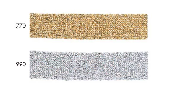 313-101 金屬針織亮片（銅氨x聚酯纖維）[緞帶/絲帶帶繩子] 達琳（DARIN）