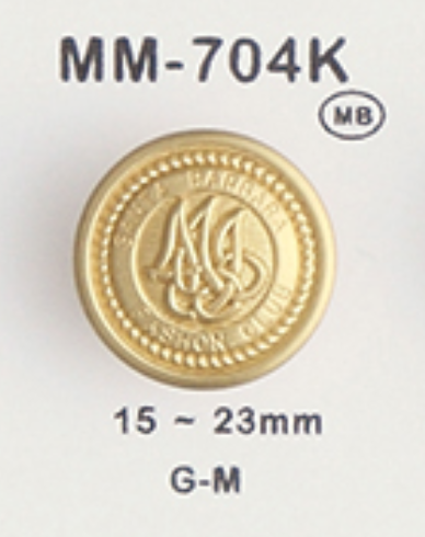 MM704K 金屬羈扣[鈕扣] 大阪鈕扣（DAIYA BUTTON）