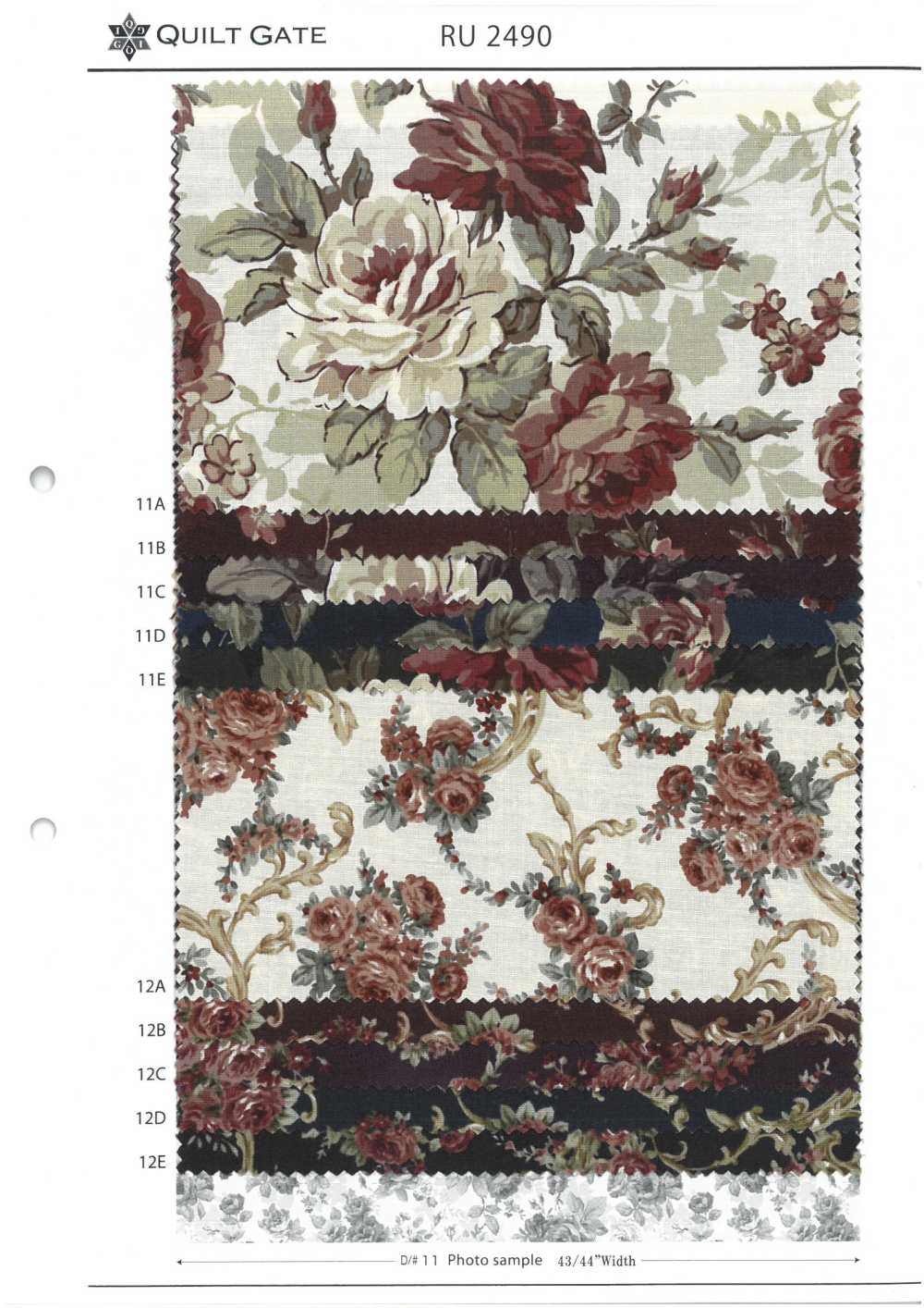 RU2490 Quiltgate Lulu Bouquet 經典圖書館 4[面料] Cosmo Textile