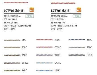 LCTY01(M)-B 亞麻色扭紗串0.8MM[緞帶、帶、繩子] Cordon