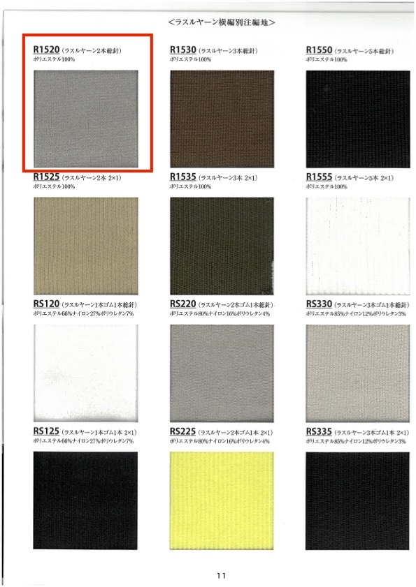 R1520 針織羅紋紗線，2 根針，60 公分針 竹中商事