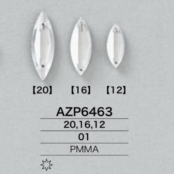 AZP6463 腈綸樹脂縫紉部件[其他雜貨] IRIS鈕扣