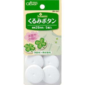 26541 包扣28mm[工藝品用品] 三葉草