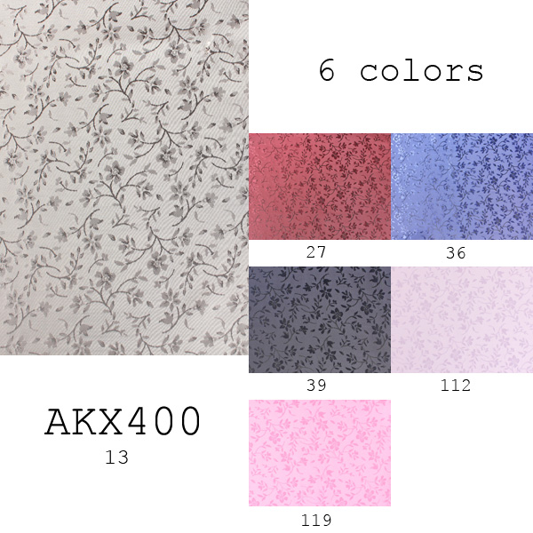 AKX400 花卉圖案提花賓霸 100%里料EXCY original 旭化成