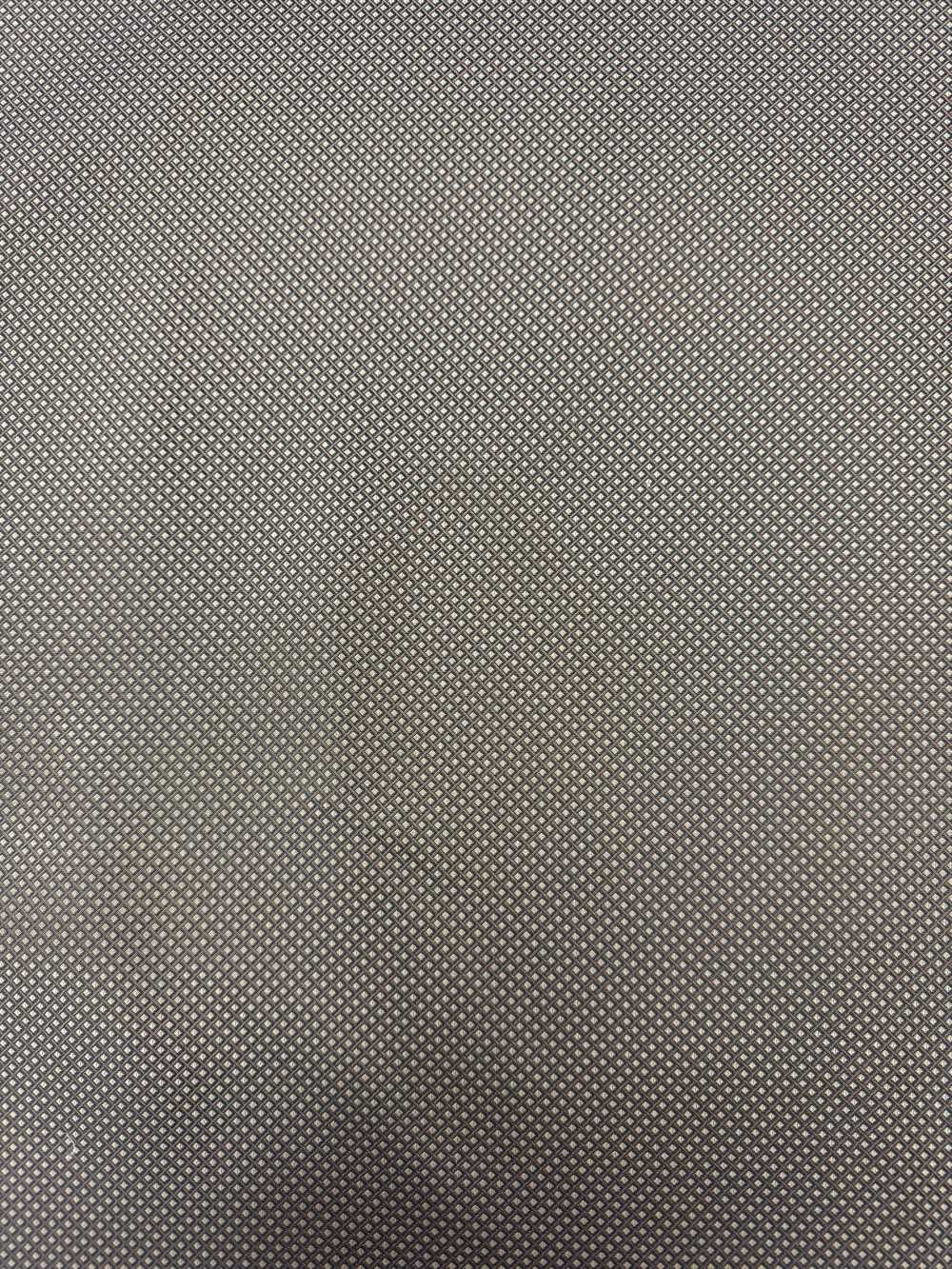 185BR 【特價】山梨藤吉田 100%真絲斜紋棋盤格圖案棕色[布料] 山本（EXCY）