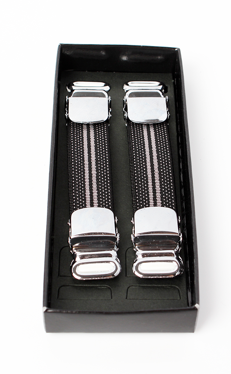 AB-10-Y 袖吊袜带条纹袖挂式（上下夹住袖子的类型）[正裝配飾] 山本（EXCY）