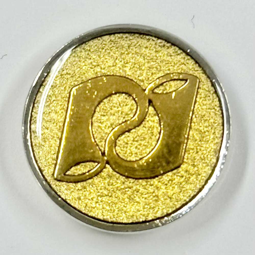 EX189 日本製造的西裝和夾克用黃色金屬紐帶[羈扣]