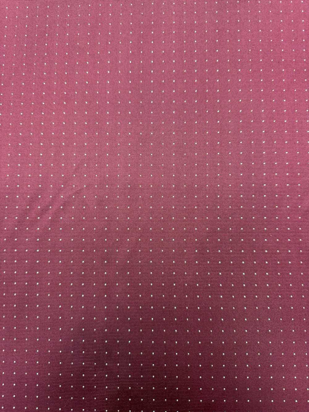 S-922 【特價】山梨藤吉田 100%真絲針圖案酒紅色[布料] 山本（EXCY）