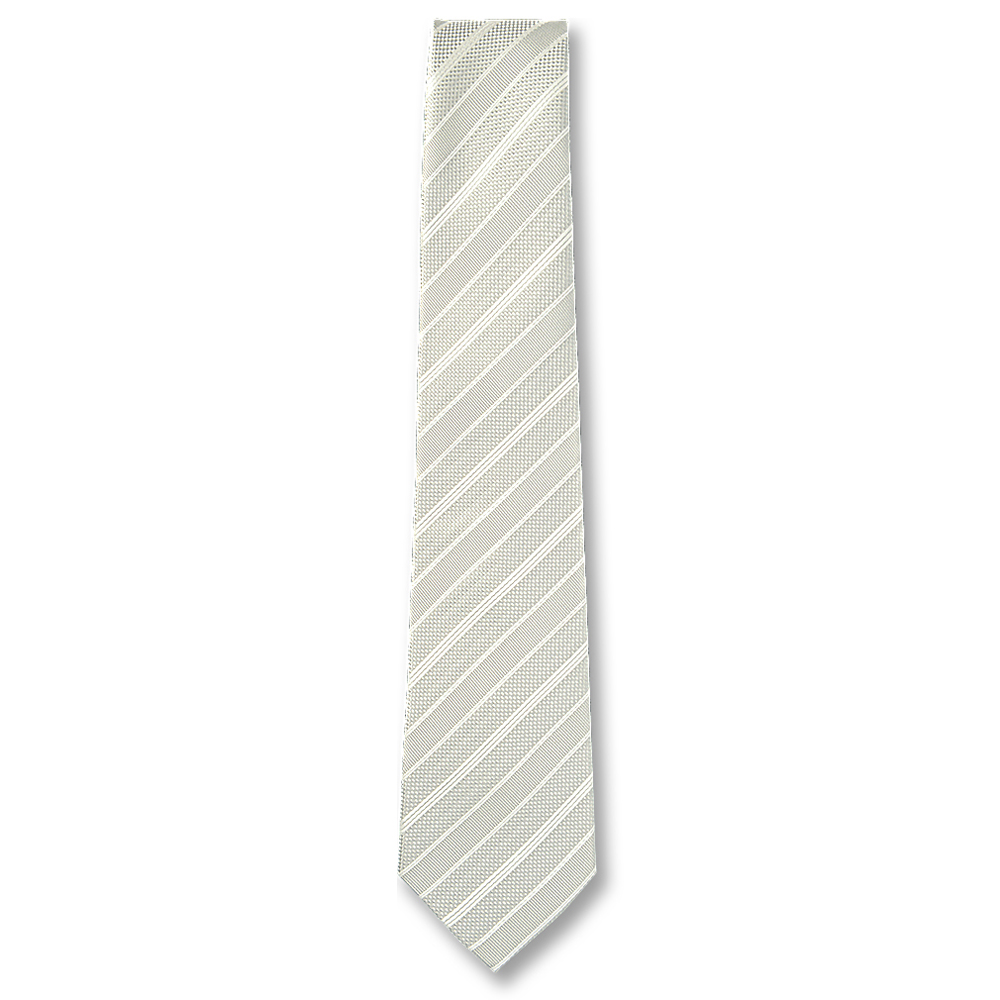 NE-943 日本製造正裝領帶淺灰色條紋[正裝配飾] 山本（EXCY）