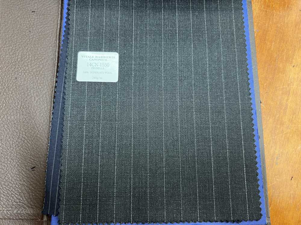 14CN-1550 CANONICO 夏枯草深灰色條紋[布料] 佳能