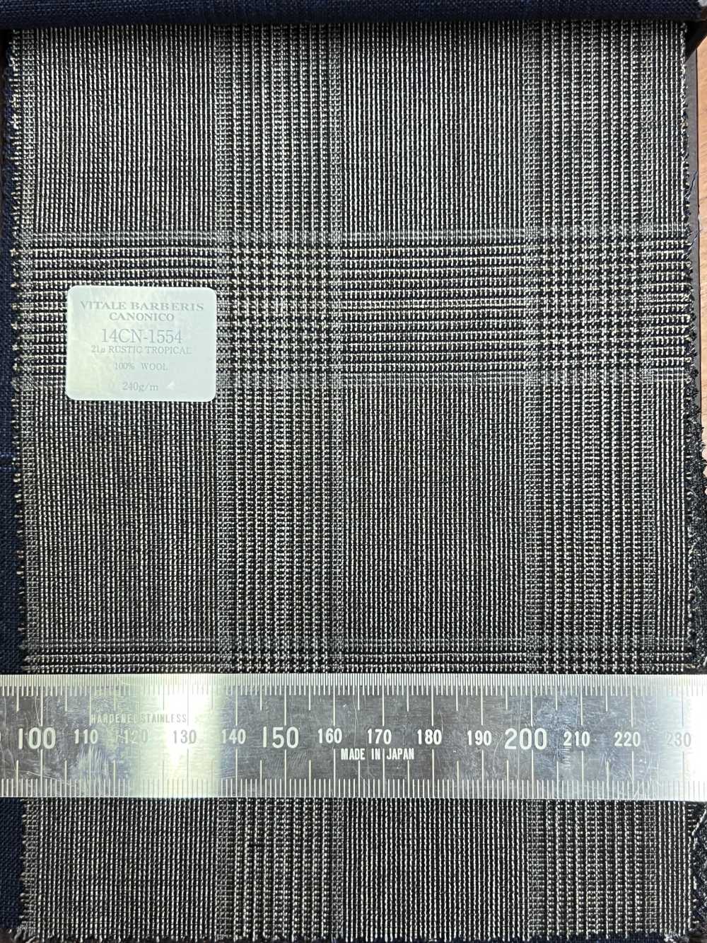 14CN1554 CANONICO 21μ 質樸熱帶格倫格紋棕色[布料] 佳能