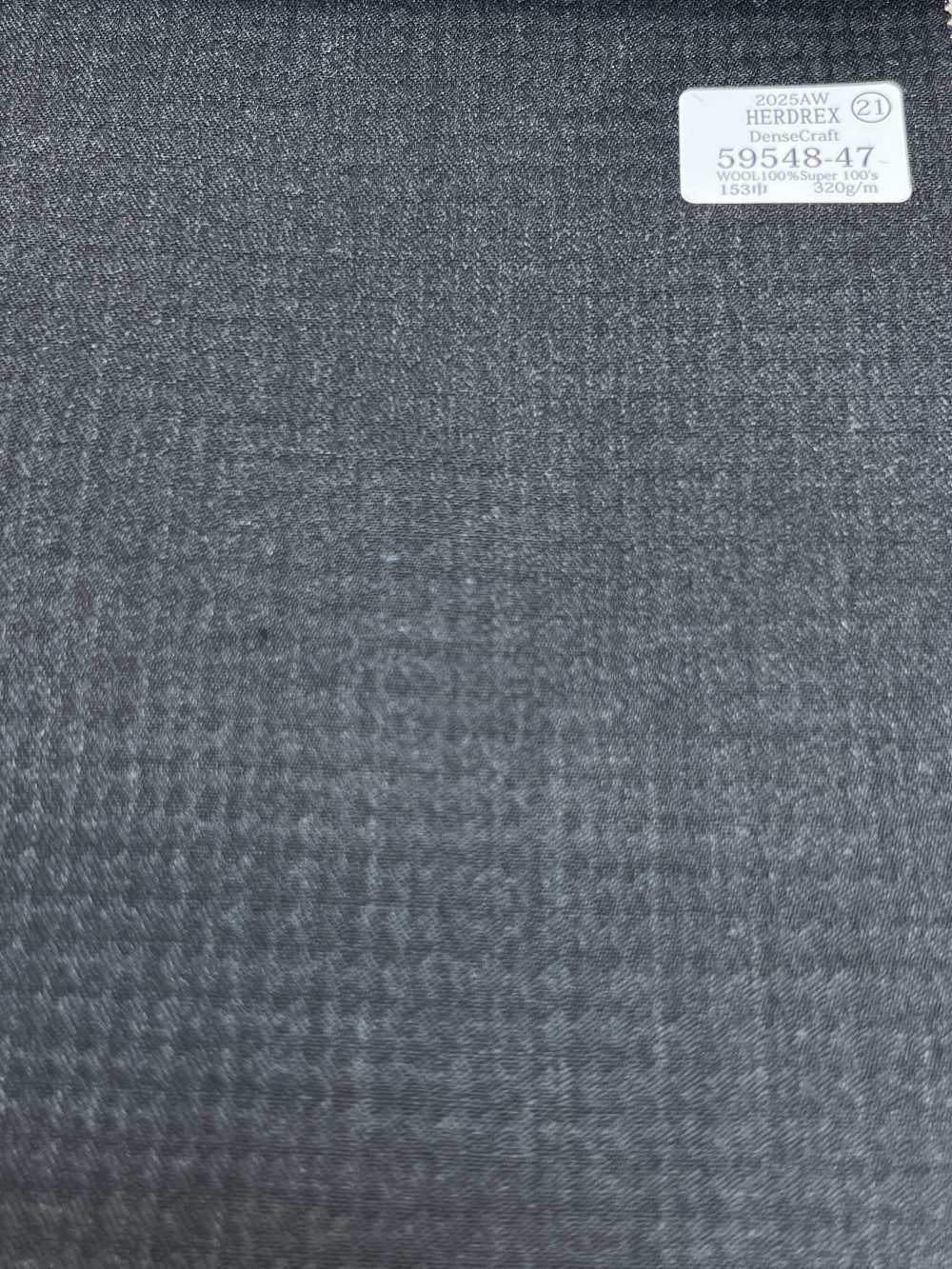 59548-47 25AW HERDREX [Dense Craft] Dense Craft 灰色格紋編織圖案[布料] 國島株式會社