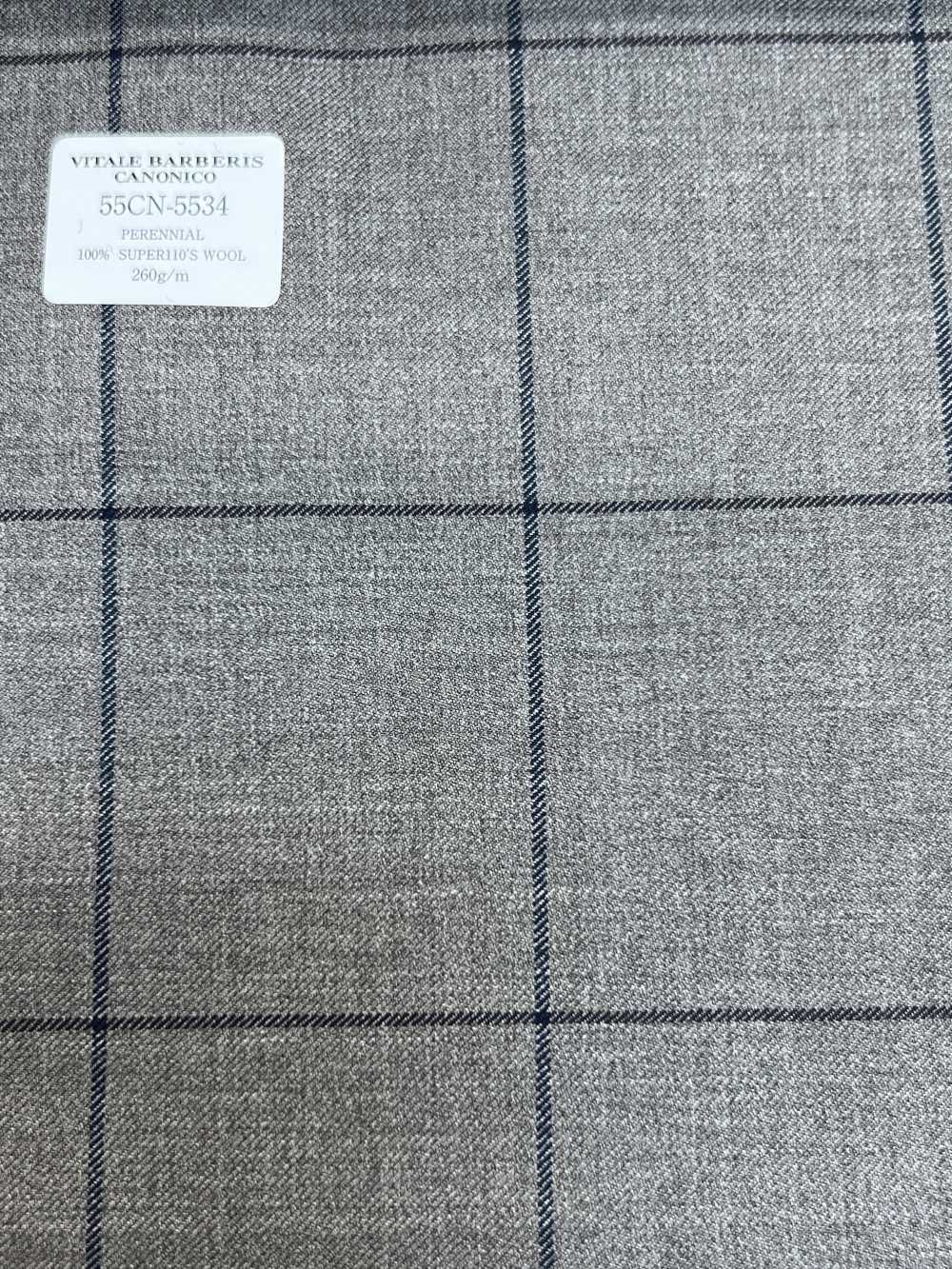 55CN5534 CANONICO PERENNIAL SUPER110'S 米色格紋[布料] 佳能