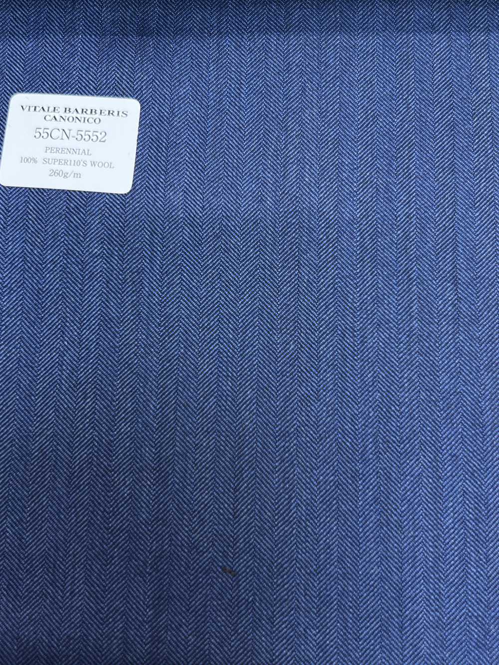 55CN5552 CANONICO PERENNIAL SUPER110'S 藍色人字紋[布料] 佳能