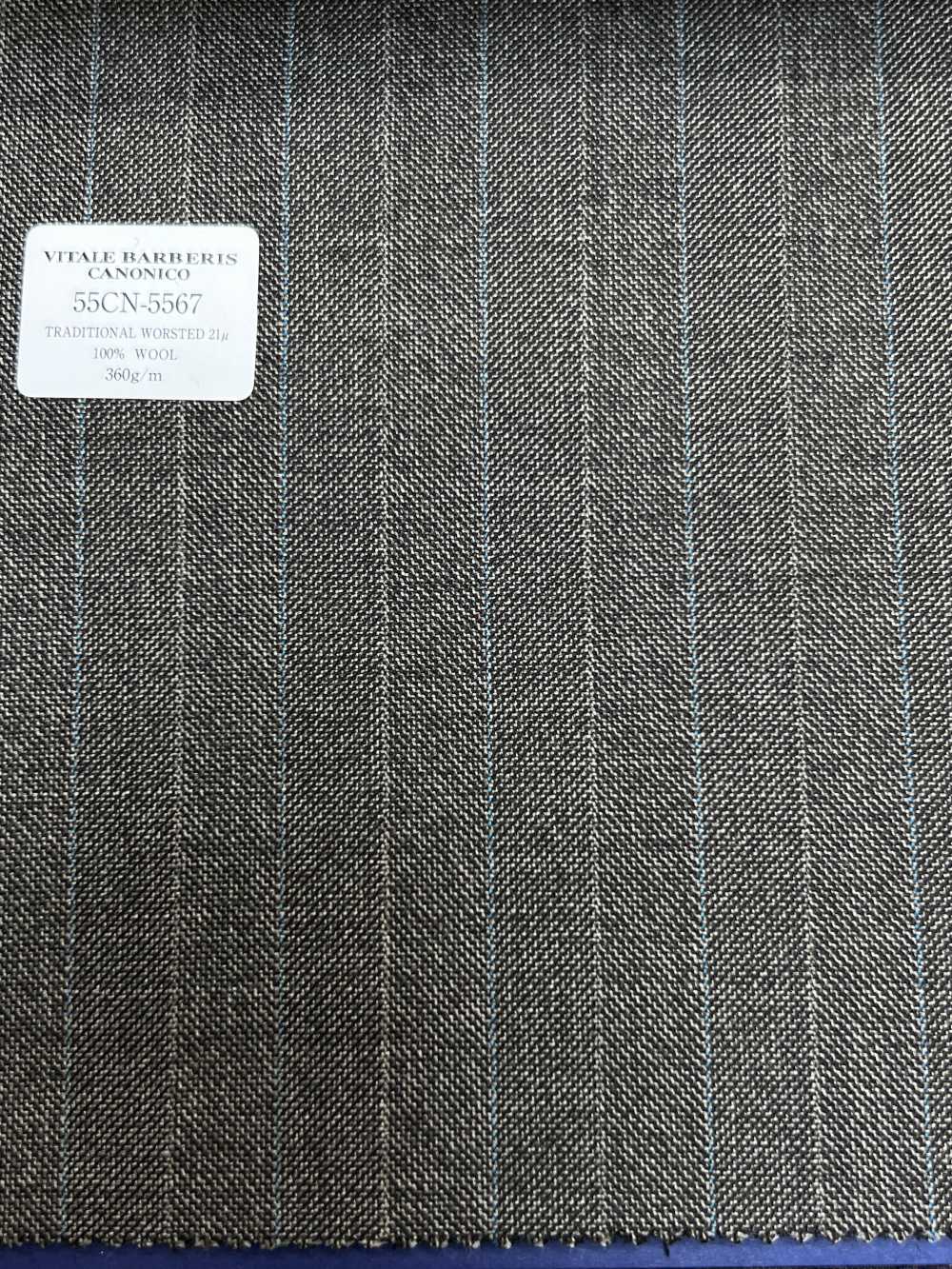 55CN5567 CANONICO 傳統精紡 21μ 米色交替條紋[布料] 佳能
