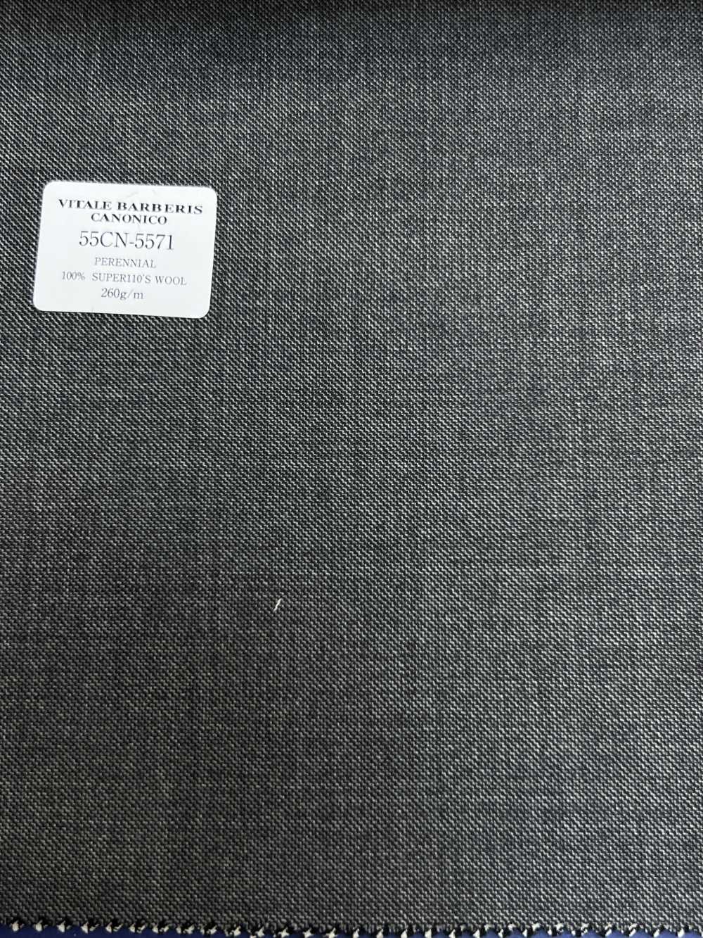 55CN5571 CANONICO PERENNIAL SUPER110'S 灰色純色[布料] 佳能