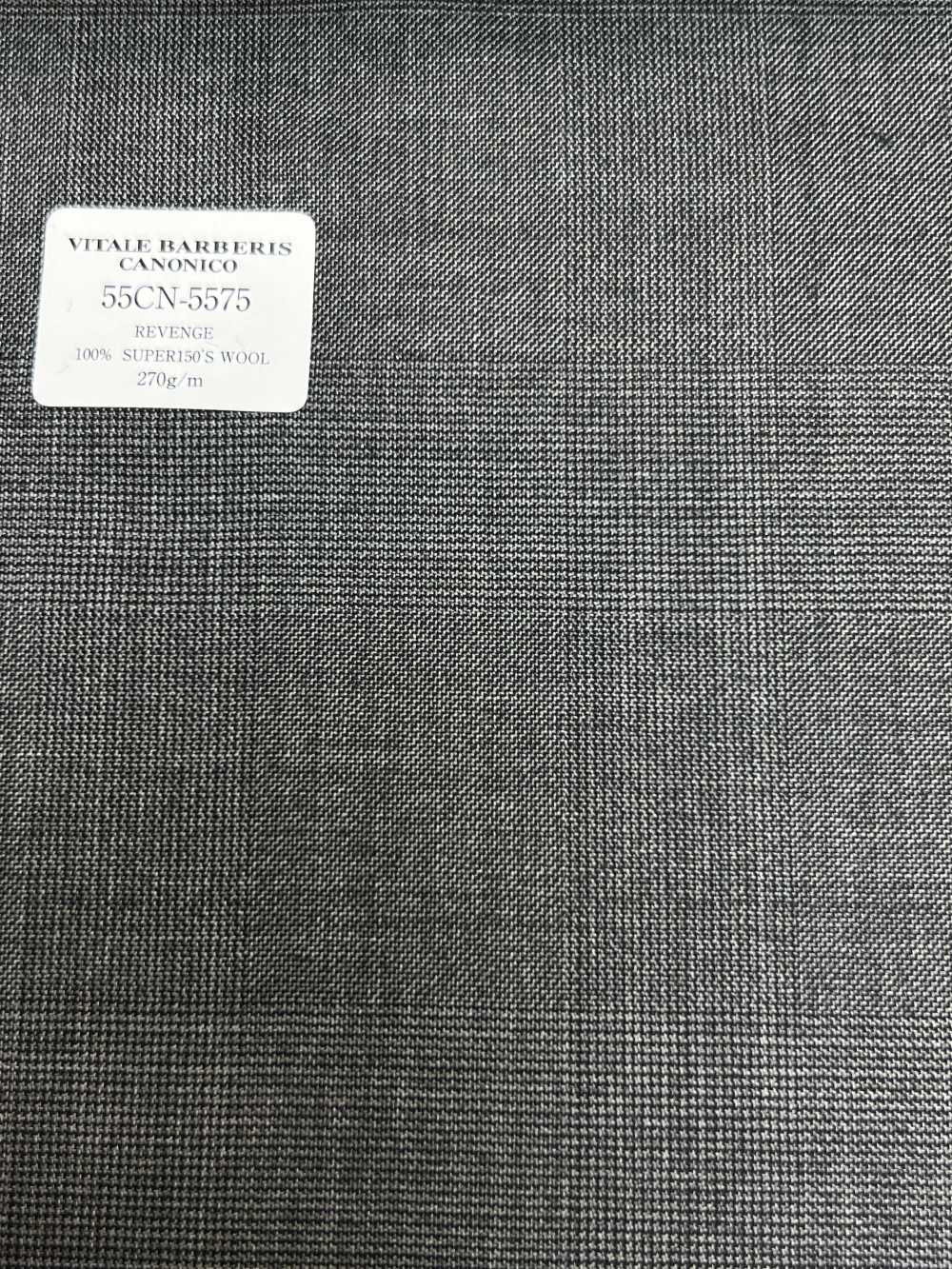 55CN5575 CANONICO REVENGE SUPER150'S 灰色格倫格紋[布料] 佳能