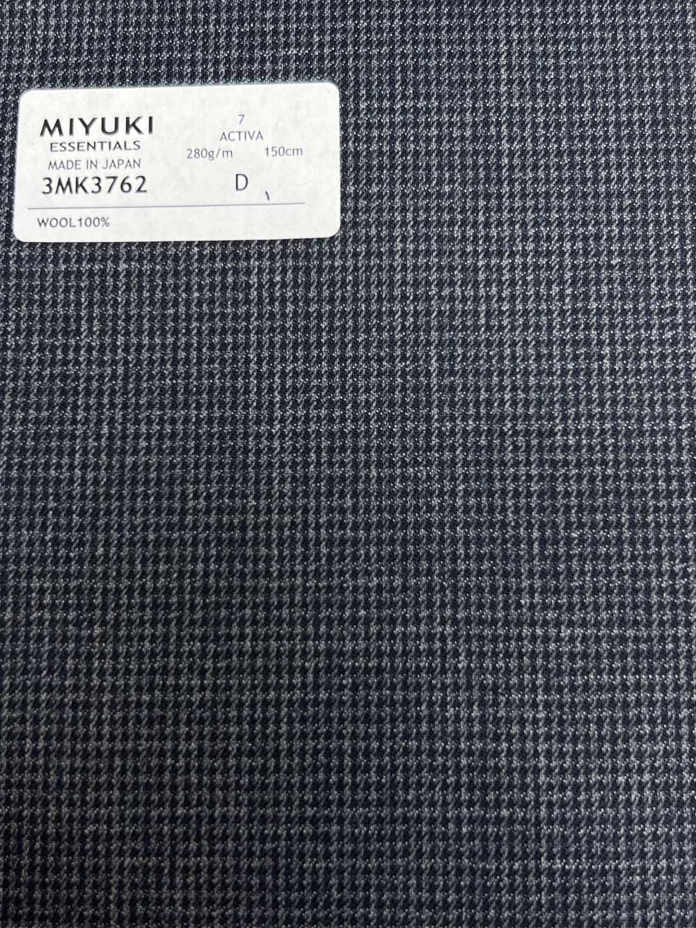 3MK3762 25AW ACTIVA格紋藍灰色[布料] 美雪毛紡廠