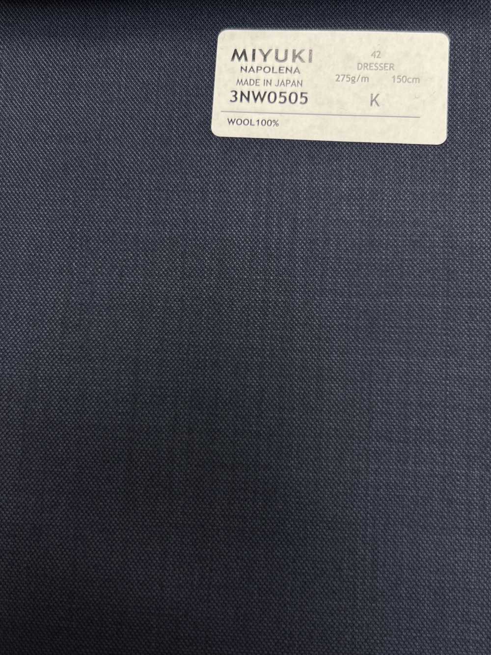 3NW0505 25AW NAPOLENA DRESSER(拿破崙·德萊塞)斜紋藍色[布料] 美雪毛紡廠