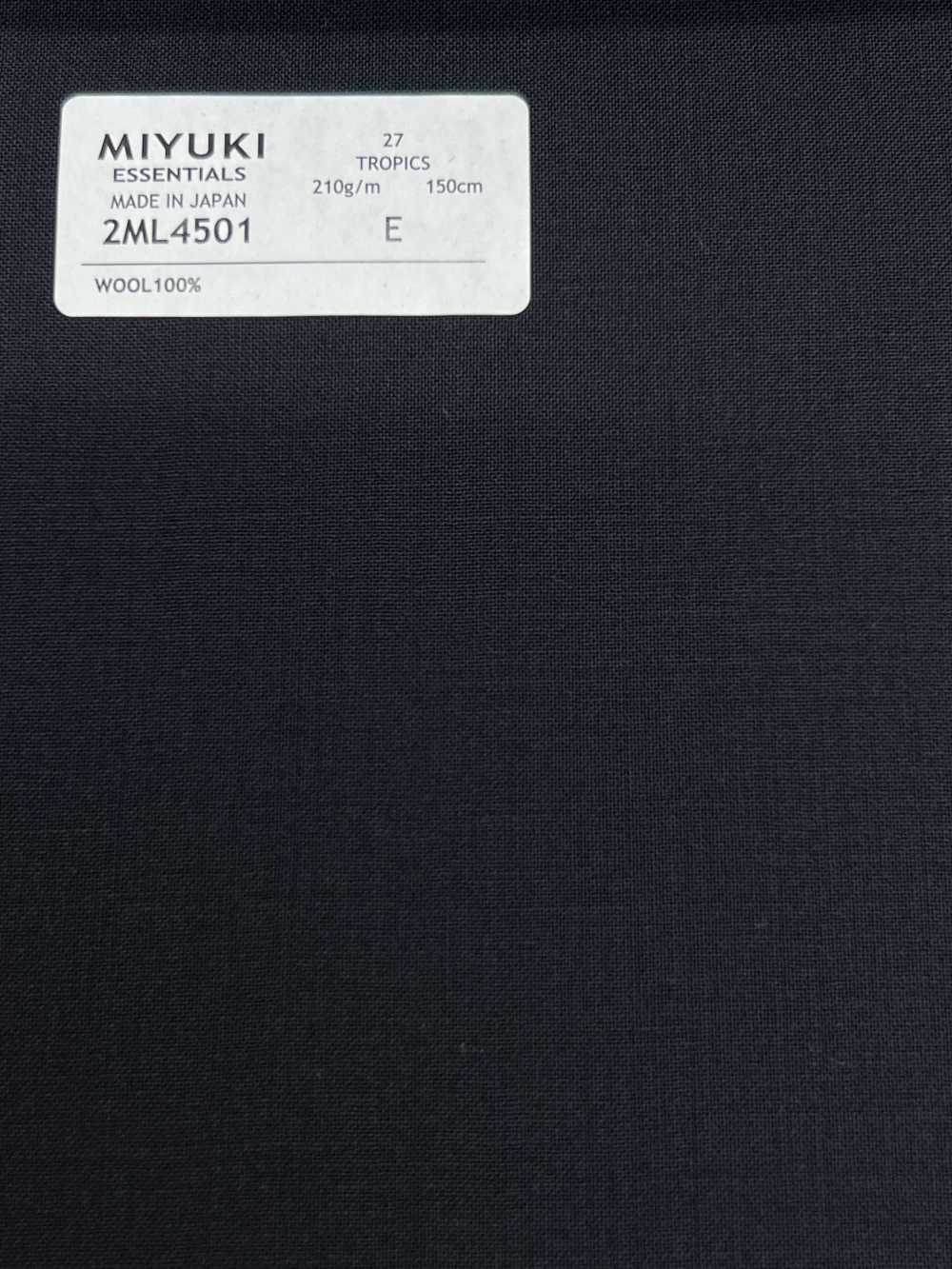 2ML4501 26SS Miyuki 布料 MIYUKI Essentials TROPICS純色 美雪毛紡廠