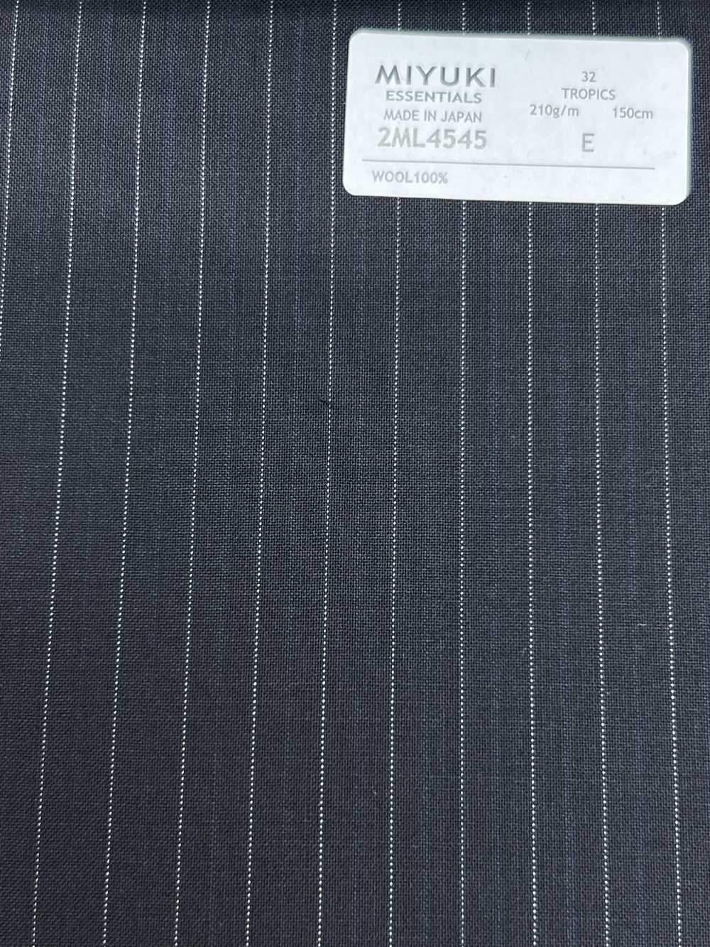 2ML4545 26SS Miyuki布料MIYUKI Essentials TROPICS 海軍藍條紋 美雪毛紡廠