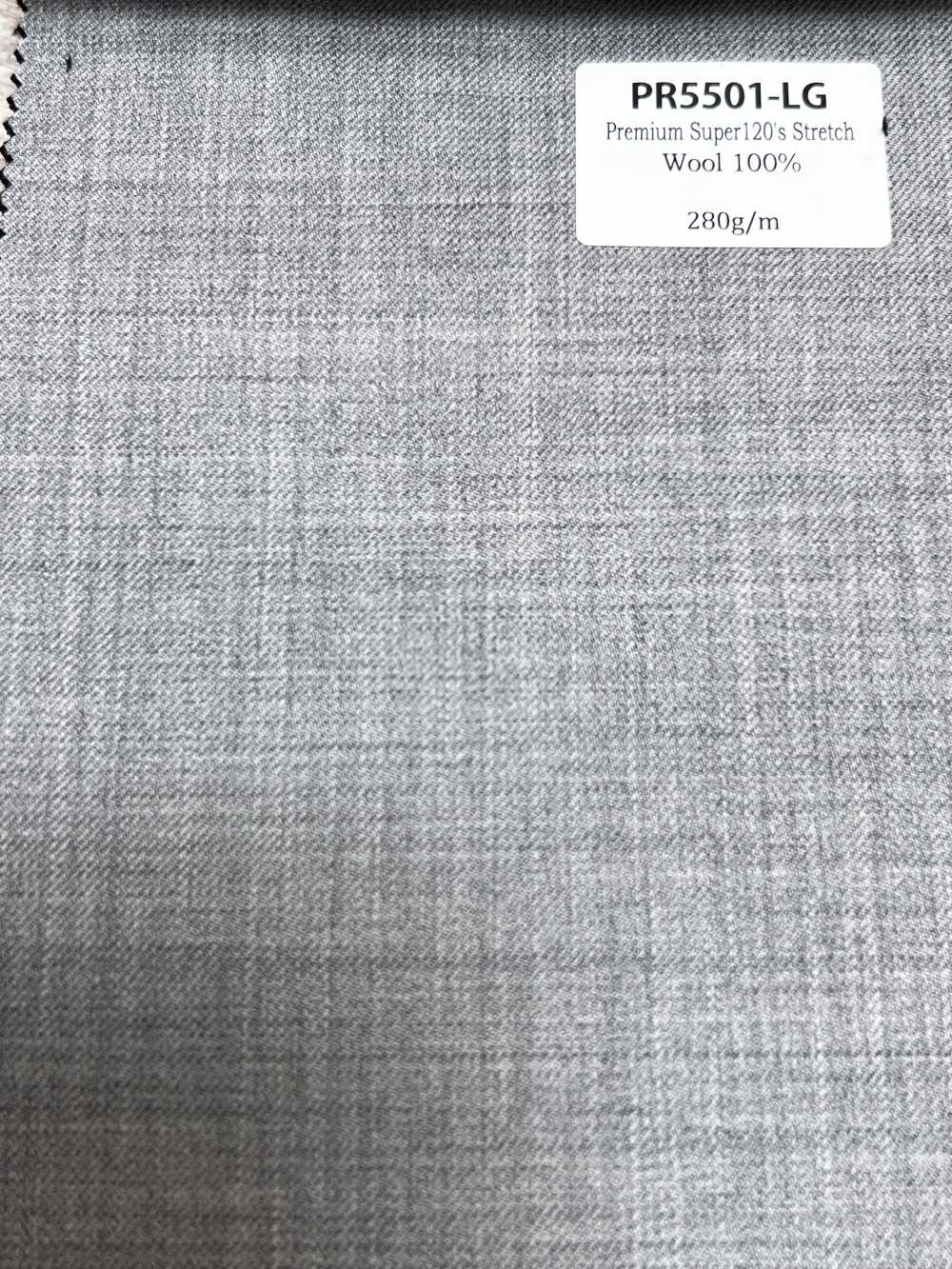 PR5501-LG 經典款 日本製 Premium Super120's 彈力 純色 淺灰色[布料]