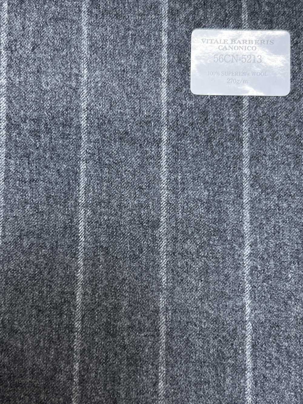 56CN5213 CANONICO 法蘭絨經典 淺灰條紋[布料] 佳能