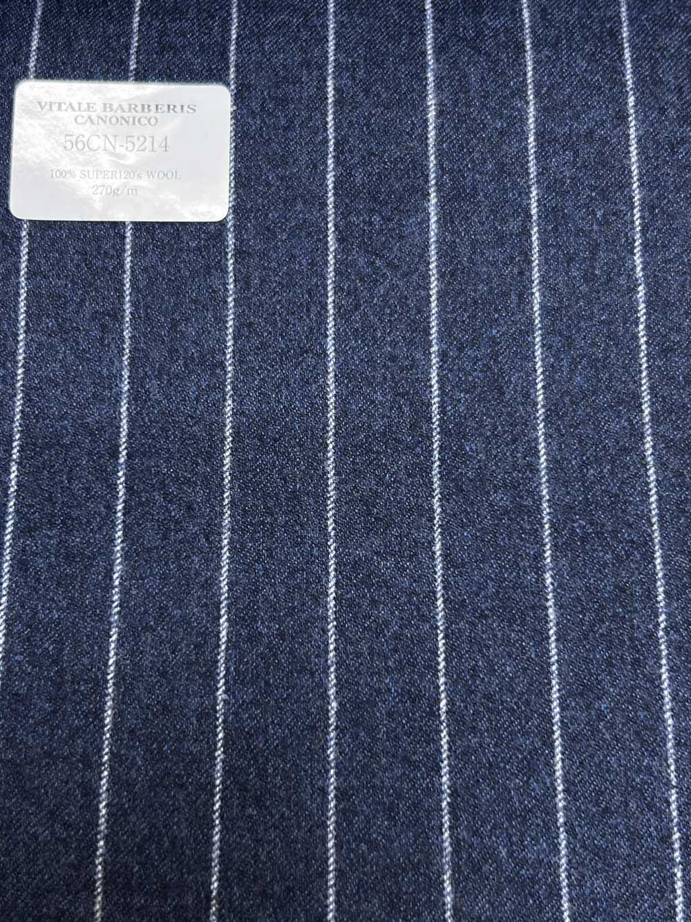 56CN5214 CANONICO(卡諾尼科) 法蘭絨經典 藍色條紋[布料] 佳能