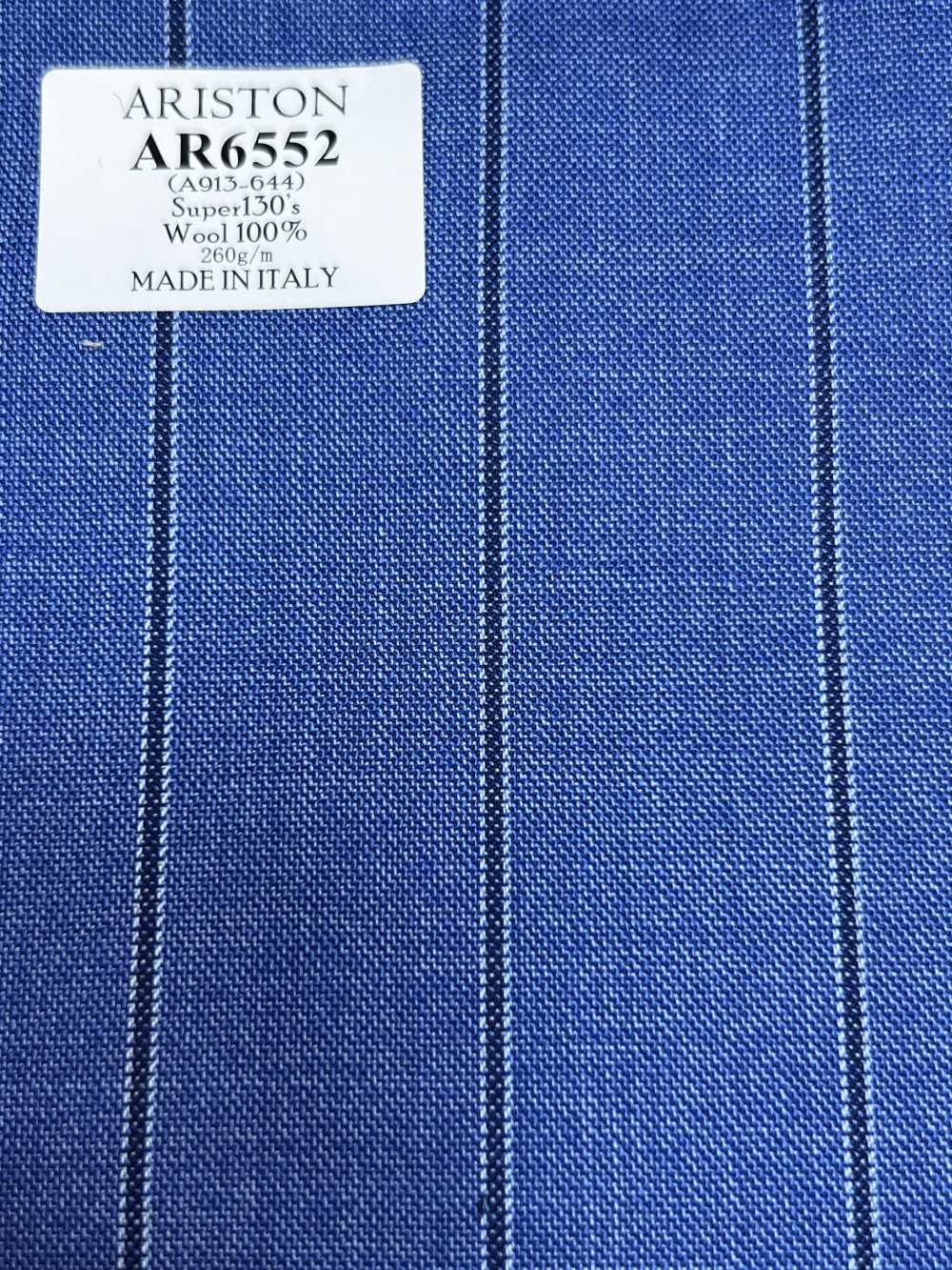 AR6552 ARISTON Super130's 藍×深藍色條紋[布料] 細井商事株式會社