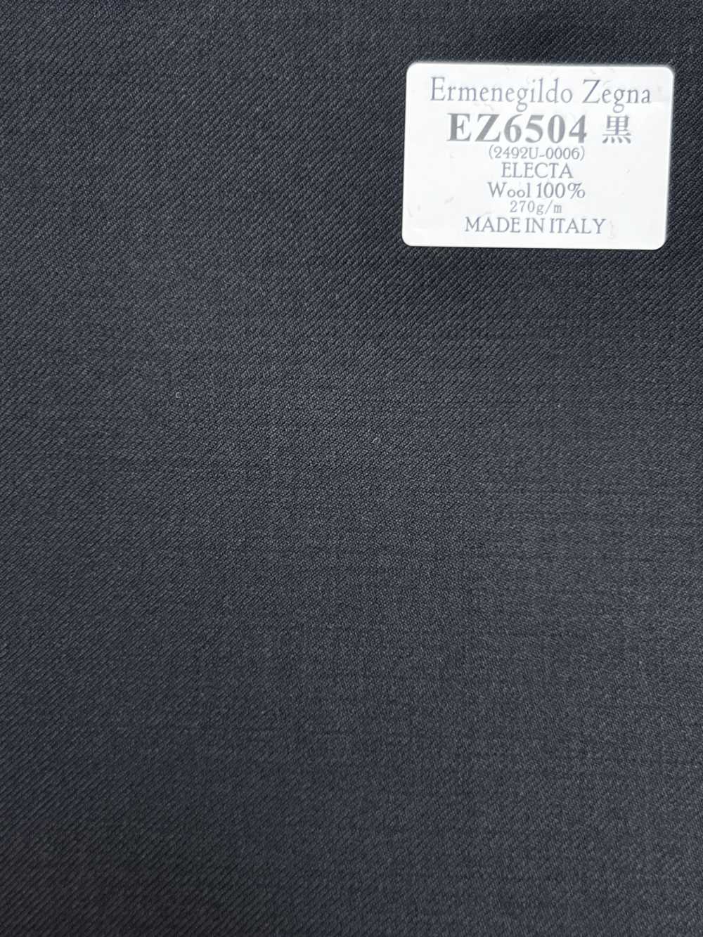 EZ6504 Ermenegildo Zegna ELECTA 黑色 純色[布料] 細井商事株式會社