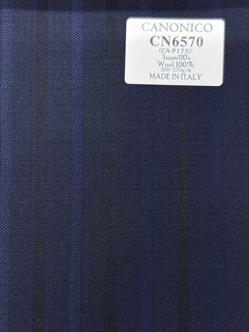 CN6570 CANONICO Super110's 海軍藍 條紋[布料] 細井商事株式會社