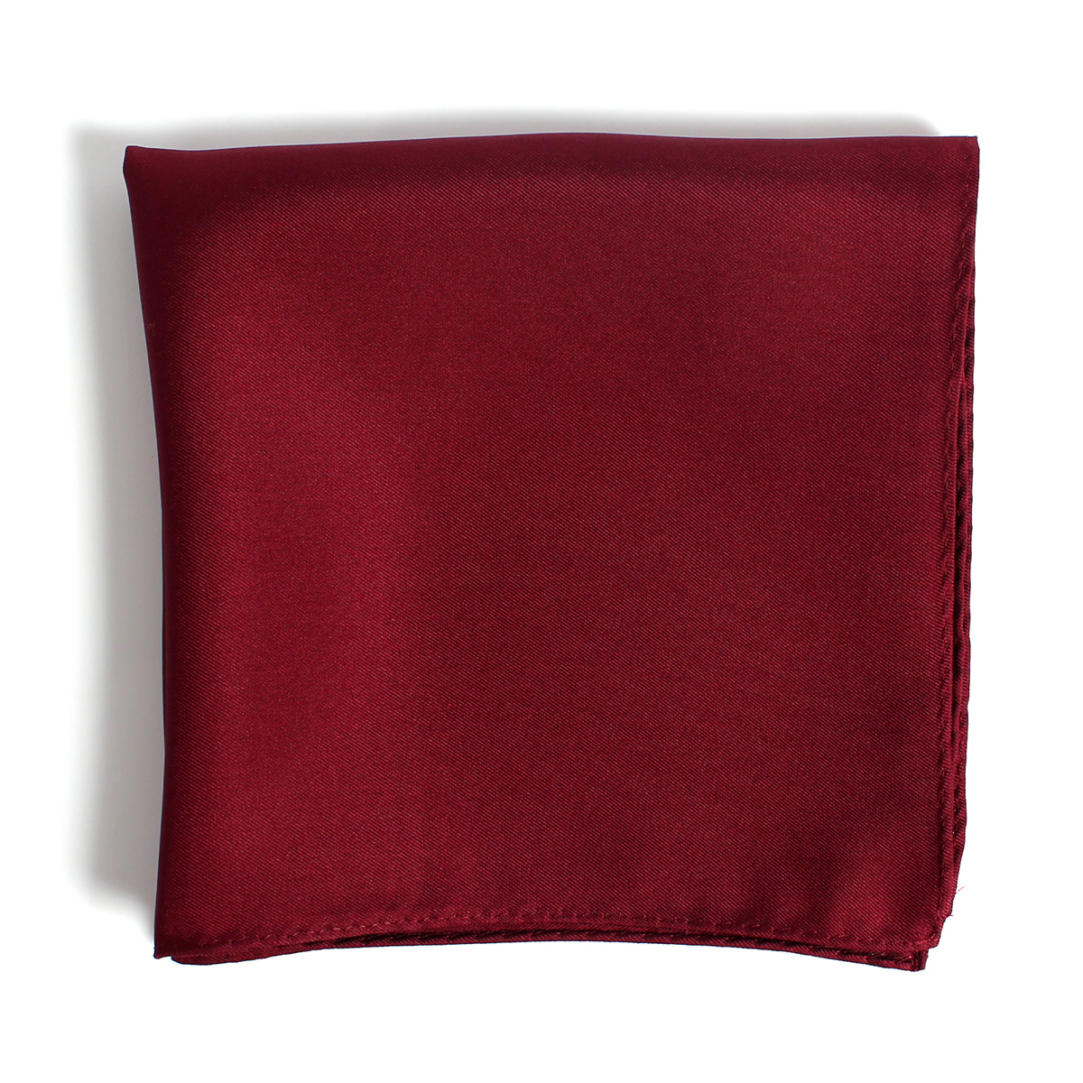 CF-1115 日本製造斜紋16 酒紅色 真絲 方巾 momme[正裝配飾] 山本（EXCY）