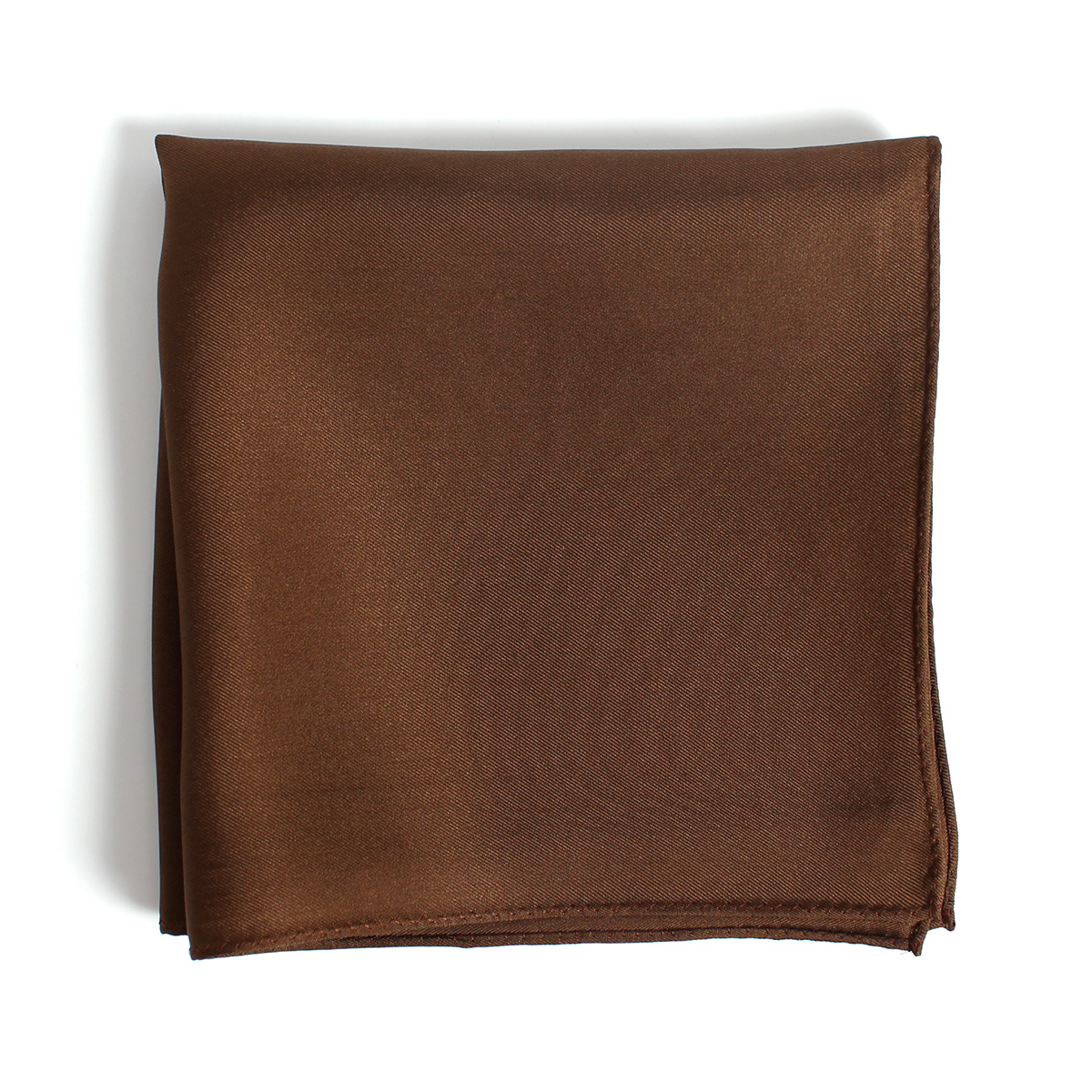 CF-1140 日本斜紋16 momme真絲方巾棕色[正裝配飾] 山本（EXCY）