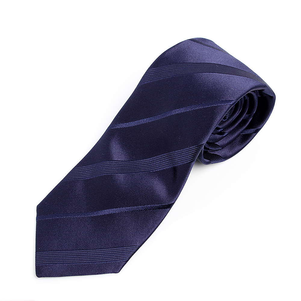 HVN-20 使用 VANNERS面料手工製作的領帶條紋圖案海軍藍[正裝配飾] 山本（EXCY）