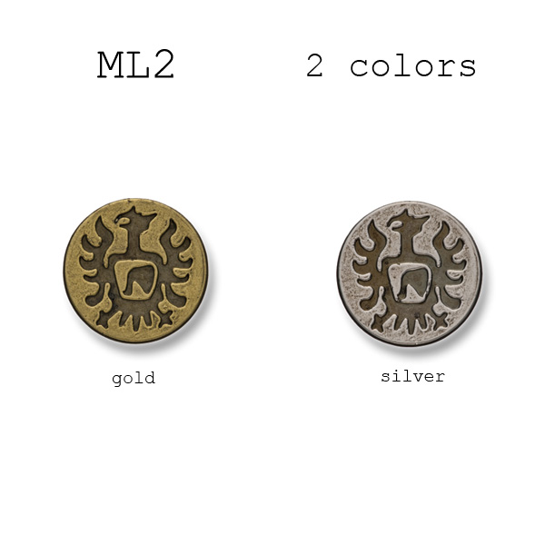ML-2 義大利製造西裝和夾克金屬紐扣[鈕扣]