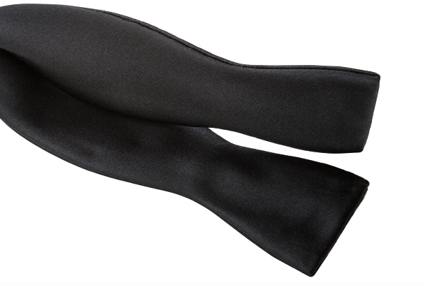 MT-106 優質材質真絲麵料手結蝴蝶領帶黑色[正裝配飾] 山本（EXCY）
