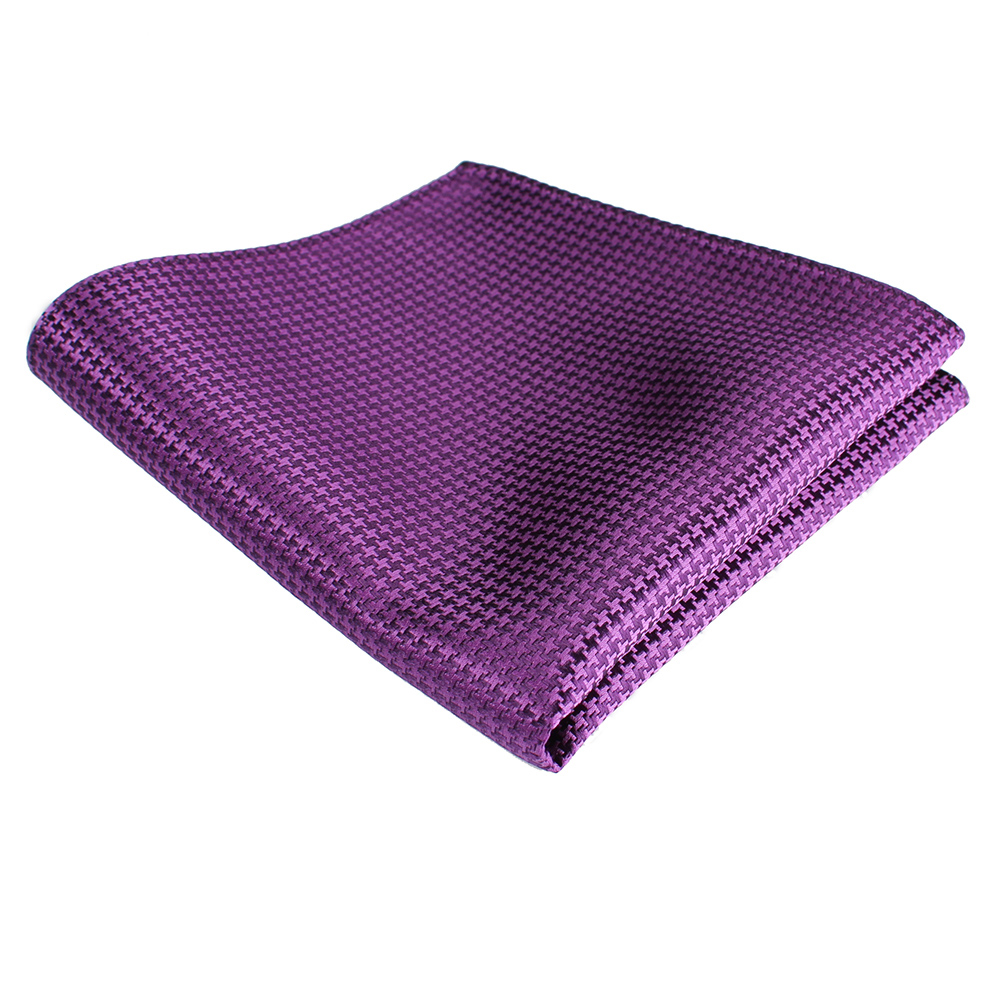 VCF-14 VANNERS面料採用方巾千鳥格格紋紫色[正裝配飾] 山本（EXCY）