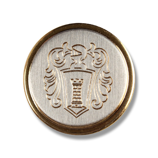 YM15 日本金屬紐扣金色，適用於西裝和夾克[鈕扣]