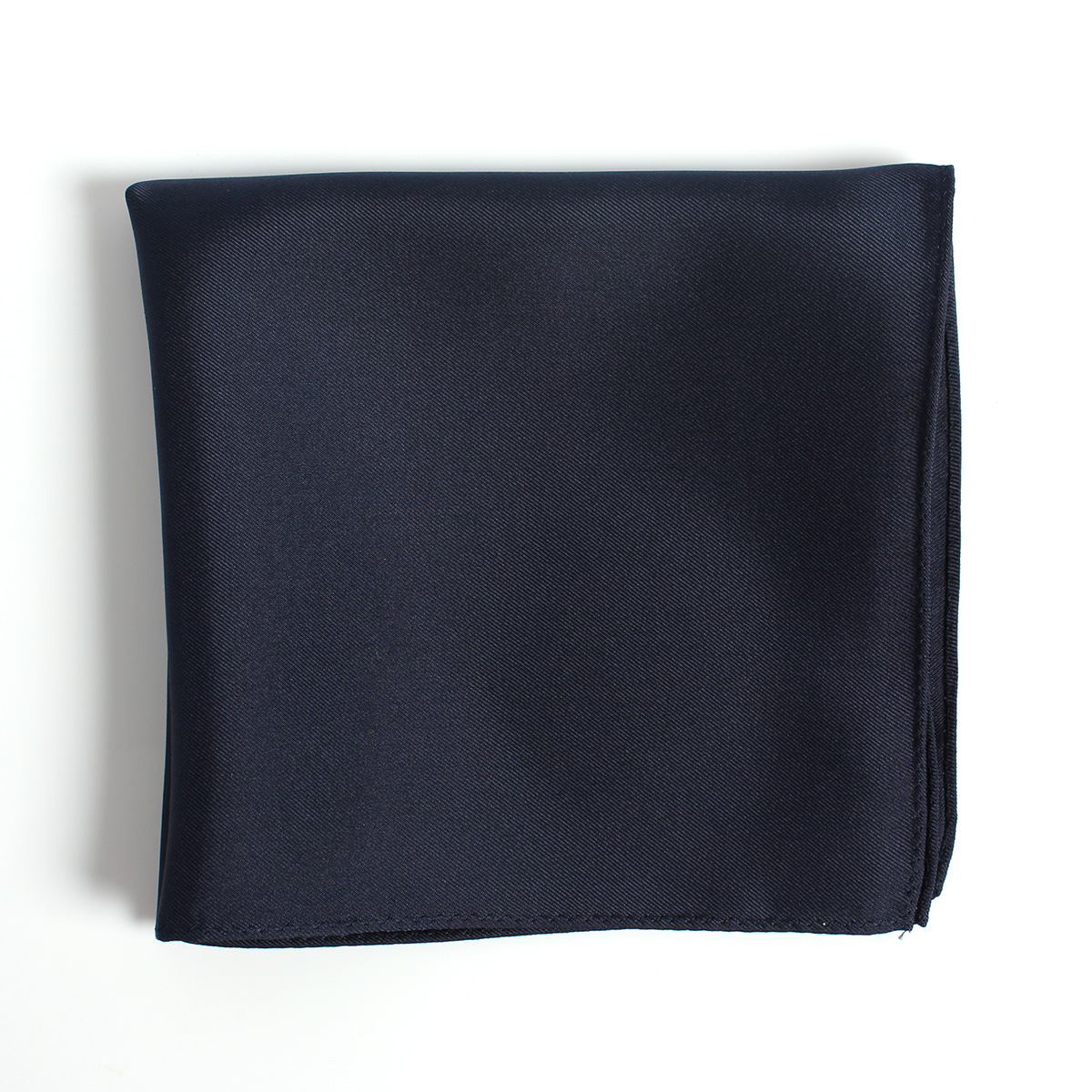 CF-1180 日本製造斜紋16 momme 真絲 方巾 Navy Blue[正裝配飾] 山本（EXCY）