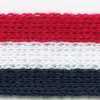 猩紅×米白×夜藍