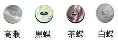 104MAT 2孔 無邊鈕扣 MAT（消光）加工