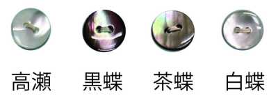 1502 2孔 無邊 貝殼鈕扣