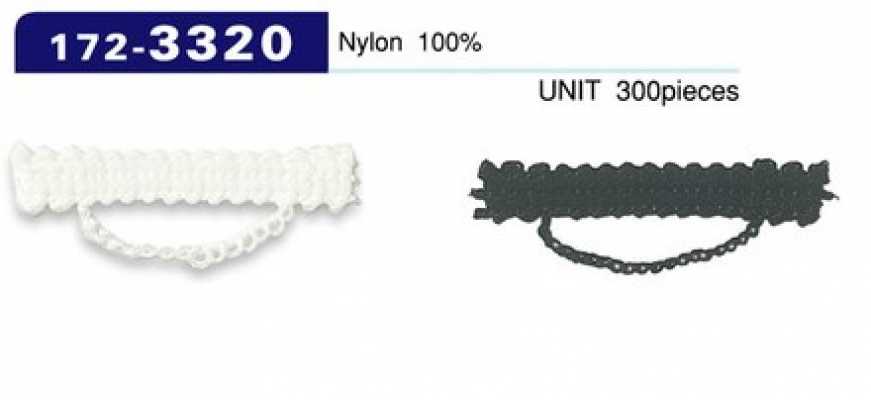172-3320 扣襻 鏈繩類型 約高7mm×寬33mm（入數300）