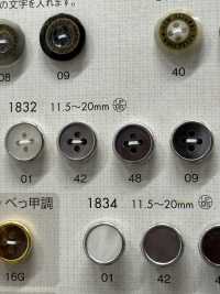 1832 優雅的豪華襯衫鈕扣[羈扣] Osaka Plastic Industries（DAIYA BUTTON） 更多照片