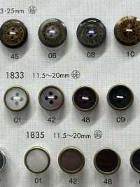 1833 優雅奢華的襯衫和夾克鈕扣[羈扣] Osaka Plastic Industries（DAIYA BUTTON） 更多照片