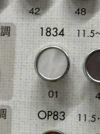 1834 優雅奢華的鈕扣，適合簡單的襯衫和夾克 大阪鈕扣（DAIYA BUTTON） 更多照片