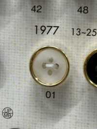 1977 優雅奢華的 4 孔襯衫鈕扣[羈扣] Osaka Plastic Industries（DAIYA BUTTON） 更多照片