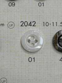 2042 DAIYA BUTTONS仿貝殼聚酯纖維鈕扣[羈扣] Osaka Plastic Industries（DAIYA BUTTON） 更多照片