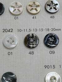 2042 DAIYA BUTTONS仿貝殼聚酯纖維鈕扣[羈扣] Osaka Plastic Industries（DAIYA BUTTON） 更多照片
